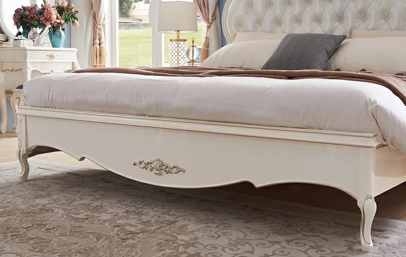 BH-T5905プリンセス・お姫様・姫系彫刻付高級ベッド・キングサイズ(マットレスなし)